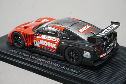 1:43 EBBRO 44534 Nissan MOTUR AUTEC GT-R Super GT500 Okayama Test 2011 #23