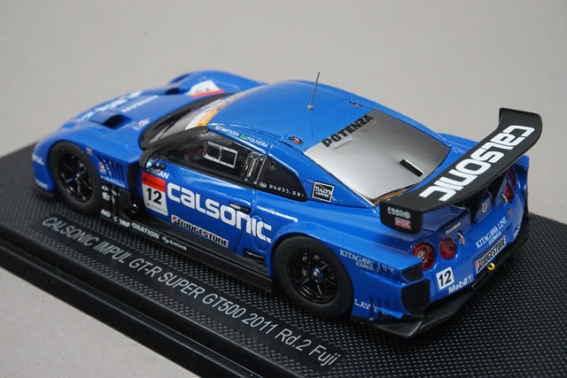 1:43 EBBRO 44542 Nissan CALSONIC IMPUL GT-R Super GT500 Fuji 2011 #12