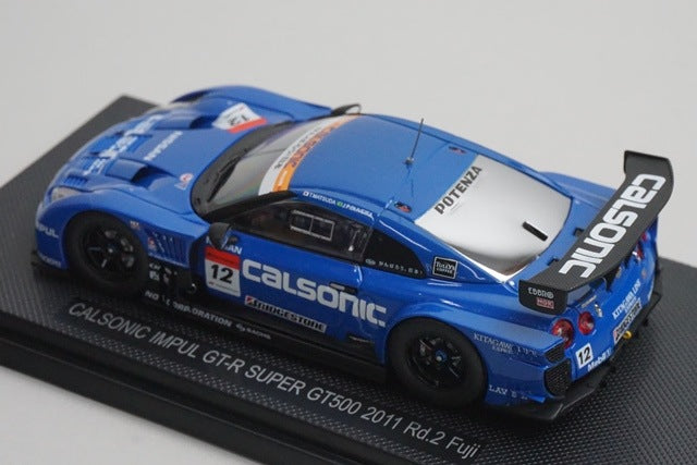 1:43 EBBRO 44542 Nissan CALSONIC IMPUL GT-R Super GT500 Fuji 2011 #12
