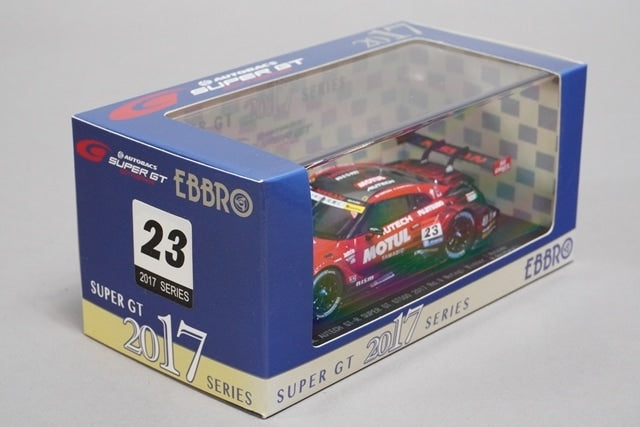 1:43 EBBRO 45504 Nissan MOTUL AUTECH GT-R Super GT500 Motegi Winner 2017 #23