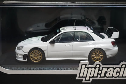 1:43 HPI 945 Subaru IMPREZA WRC 2006 Plain Color Model White