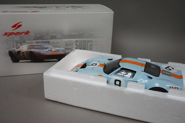 1:18 SPARK 18LM68 Ford GT 40 Le Mans Winner 1968 #9