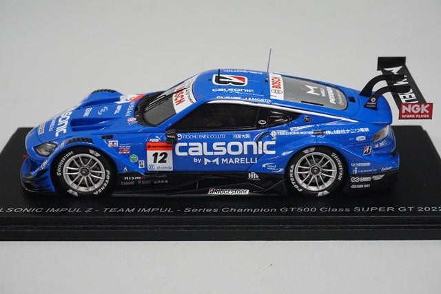 1:43 SPARK SGT021 Nissan CALSONIC IMPUL Z GT500 Super GT 2022 Series Champion #12