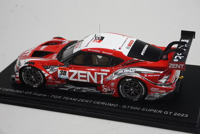 1:43 SPARK SGT062 Toyota ZENT CERUMO GR Supra GT500 Super GT 2023 #38
