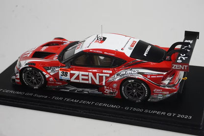 1:43 SPARK SGT062 Toyota ZENT CERUMO GR Supra GT500 Super GT 2023 #38