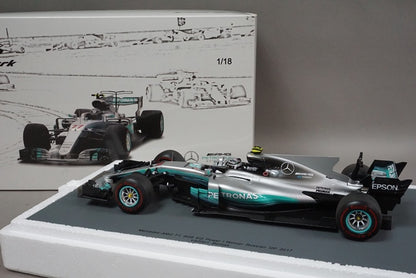 1:18 SPARK 18S301 Mercedes AMG F1 W08 EQ Power+ Russian GP winner 2017 #77 Valtteri Bottas