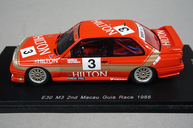 1:43 SPARK SA036 BMW E30 M3 Macau Gear Race 1988 #3