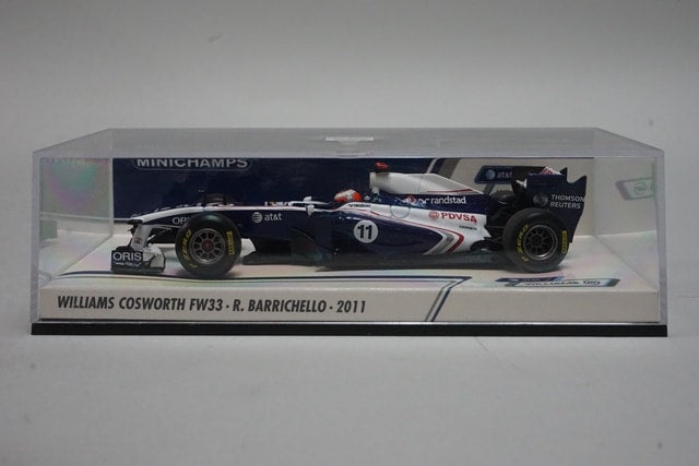 1:43 MINICHAMPS 410110011 Williams Cosworth FW33 2011 #11 R.Barrichello