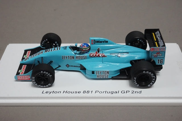 1:43 SPARK ROMU055 Leyton House 881 Portuguese GP #16 I.Capelli ROMU