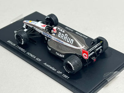 1:43 SPARK FS02 BRAUN Tyrrell Honda 020 Australian GP 1991 #3 25th Anniversary Racing On