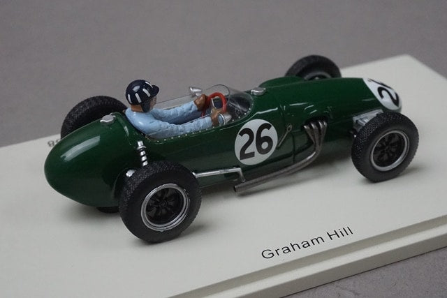 1:43 SPARK S1833 Team Lotus 12 Monaco GP 1958 #26 G. Hill model car