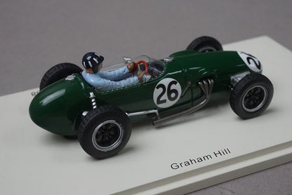 1:43 SPARK S1833 Team Lotus 12 Monaco GP 1958 #26 G. Hill model car
