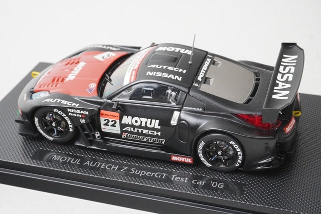 1:43 EBBRO 43793 Nissan MOTUL AUTECH Z Super GT Test Car 2006 #22 model car