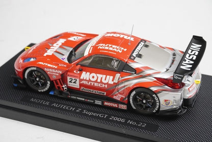 1:43 EBBRO 43795 Nissan MOTUL AUTECH Z Super GT 2006 #22 model car