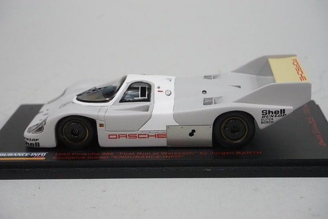 1:43 SPARK EN602759 ENDURANCE-INFO Porsche 956 1st Run Weissach by J.BARTH 1982