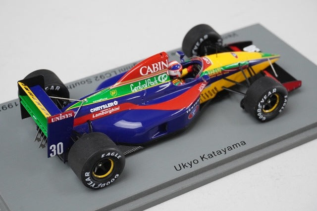 1:43 SPARK S6967 Venturi Larousse Lamborghini LC92 South African GP 1992 #30 model car