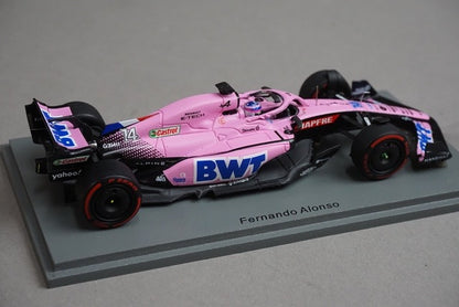 1:43 SPARK S8522 Alpine A522 BWT F1 Team Bahrain GP 2022 #14 Fernando Alonso model car