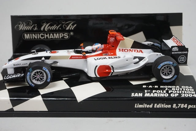 1:43 MINICHAMPS 400040109 BAR Honda 006 San Marino GP 2004 #9 Jenson Button