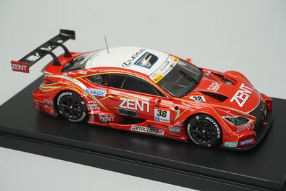 1:43 EBBRO 45456 Lexus Super GT GT500 2016 Rd.2 Fuji ZENT CERUMO RC F #38