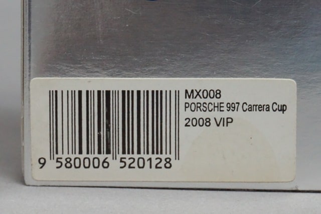 1:43 SPARK MX008 Porsche 997 Carrera Cup VIP 2008 #50