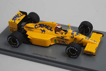 1:43 Spark S1784 Lotus 102 Japanese GP 1990 #12 J. Herbert Camel specification