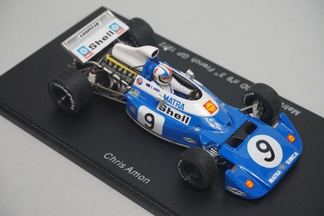 1:43 SPARK S1607 Matra MS 120D French GP 3rd place 1972 #9 C.Amon