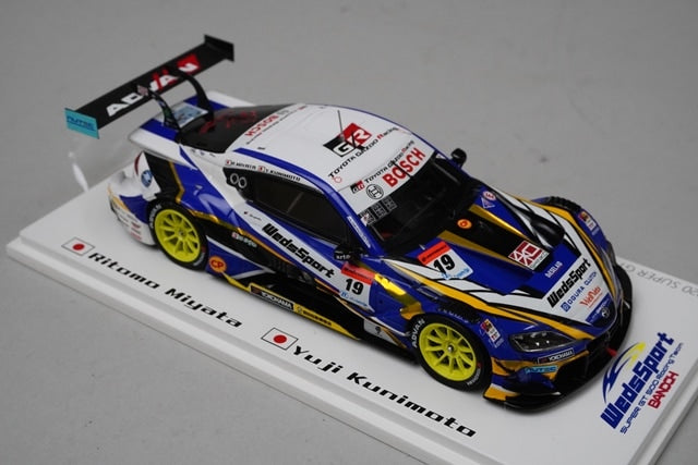 1:43 Spark WSB-MS001 RPB Super GT GT500 Class TGR BANDOH ADVAN GR Supra 2020 #19 model car