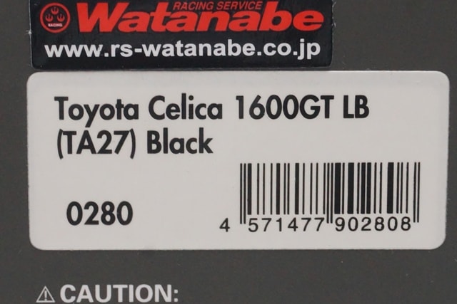 1:43 ignition model IG0280 Toyota Celica 1600GT LB (TA27) Black