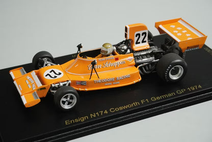 1:43 SPARK RS1781 Ensign N174 Cosworth F1 German GP 1974 #22 Raceland