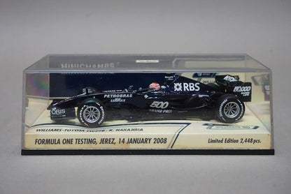 1:43 MINICHAMPS 400080108 Williams Toyota FW29B Kazuki Nakajima #8 model car