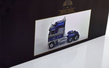 RK180144 ROAD KINGS 1:18 Kenworth K100 Aerodyne 1976 bluemetallic/silver