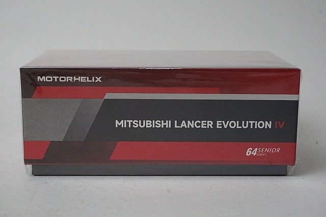 M64001 MOTORHELIX 1:64 Mitsubishi Lancer Evolution IV STEEL SILVER METALLIC model car
