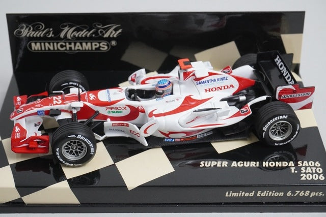 1:43 MINICHAMPS 400060222 Super Aguri Honda SA06 2006 #22 Takuma Sato