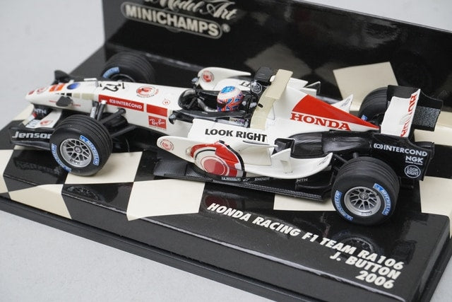 1:43 MINICHAMPS 400060012 Honda Racing F1 Team RA106 2006 #12 J. Button model car