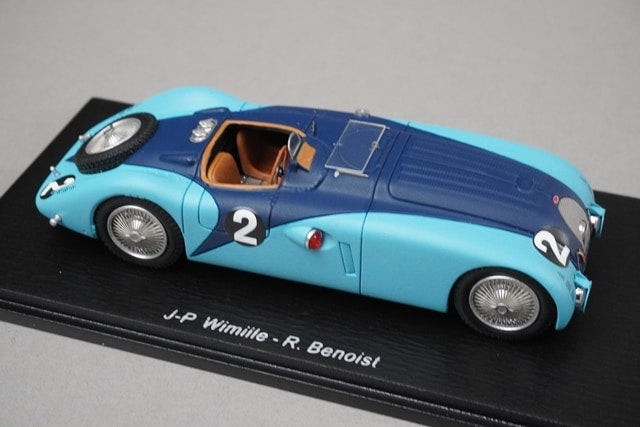 1:43 SPARK 43LM37 Bugatti 57 G LM Winner 1937 #2 model car