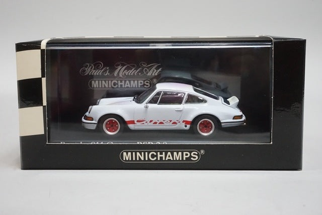 1:43 MINICHAMPS 430736900 Porsche Carrera RSR 2.8 1973 White model car