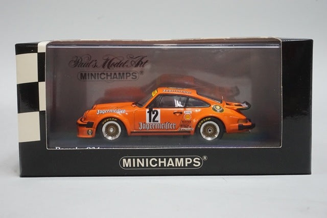 1:43 MINICHAMPS 400766412 Porsche 934 Eifelrennen DRM Jagermeister Winner '76