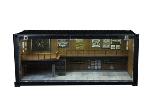 MO400205 MoreArt 1:64 Container Repair Shop CONTAINER REPAIR SHOP SCENE Diorama