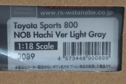 1:18 ignition model IG3089 Toyota Sports 800 Nobuhachi Ver. Light Gray