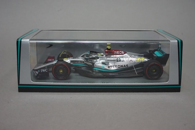 1:43 SPARK S8556 Mercedes-AMG Petronas F1 Team W13 E-Performance Brazilian GP 2nd 2022 #44 L. Hamilton model car