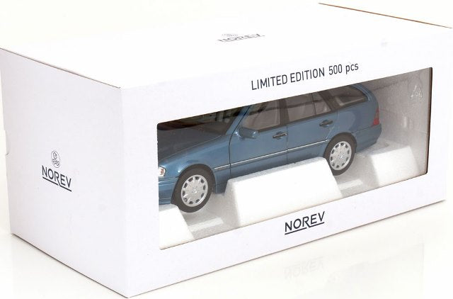 [ Pre-order ] 183386 NOREV 1:18 Mercedes C-Klasse W202 Estate 1997 Turquoise Metallic (Modellissimo Custom Order)