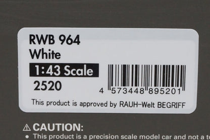 1:43 Ignition model IG2520 Porsche RWB 964 White model car