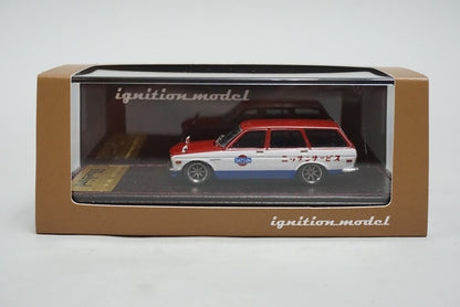 1:64 Ignition model IG2882 Nissan Datsun Bluebird (510) Wagon Red/White/Blue model car