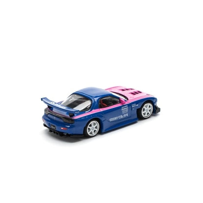 [ Pre-order ] PR640240 POP RACE 1:64 Mazda Amemiya MAZDA RX7 RE-AMEMIYA BLUE/PINK