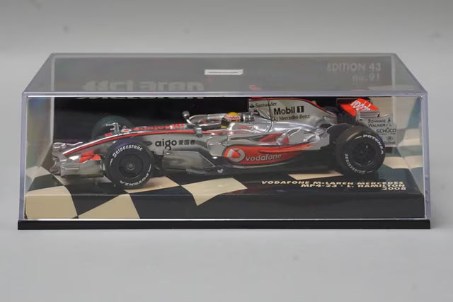 1:43 MINICHAMPS 530084322 Vodafone McLaren Mercedes MP4-23 2008 #22 L. Hamilton model car
