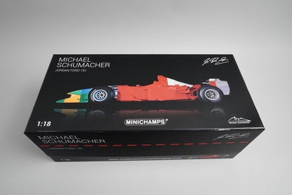 1:18 MINICHAMPS 113910132 Jordan Ford 191 F1 Debut Belgium GP 1991 #32 model car