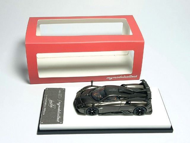 MC640015D MC Model Collect 1:64 Scale Pagani Huayra Imola, Pearl Grey with Carbon Roof