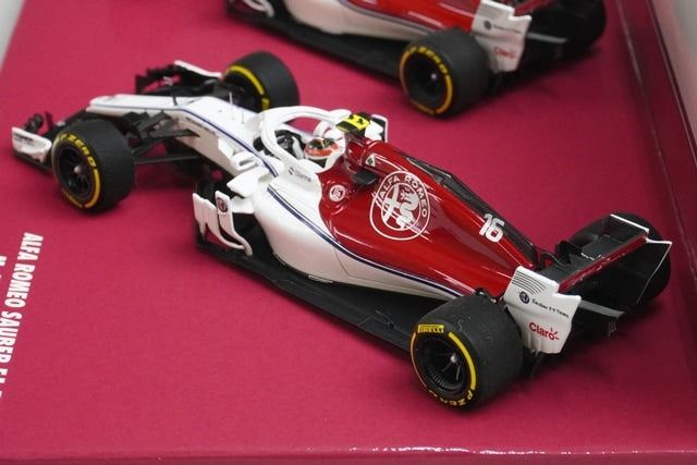 1:43 MINICHAMPS 447180916 AlfaRomeo Sauber F1 C37 Ferrari 2018 #9 #16 2cars set model cars