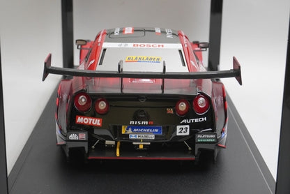 1:18 KYOSHO KWAM100005 Nissan NISMO Motul Autech GT-R Super GT GT500 2021 #23 model car