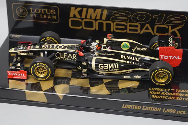 1:43 MINICHAMPS 413120179 Lotus F1 Team Show Car 2012 #9 K. Raikkonen